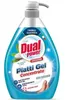 A bottle of Dual Power dish soap with a pump dispenser. Produktbild-Vorschau
