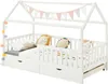 Hausbett NUNA aus massiver Kiefer, Montessori Bett in 90 x Produktbild-Vorschau 8