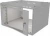 Serverschrank 19" 6U, 450mm, Glastür, grau Voir les images du produit 2