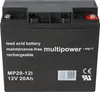 Multipower MP20-12I AGM Blei-Akku – 12V, 20Ah, M5-Anschluss Produktbild-Vorschau 2
