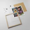 Gerahmtes Poster - Rahmen in heller Eiche - Graffiti modern Produktbild-Vorschau 4
