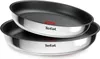 Two Tefal frying pans stacked on a white background. Podgląd zdjęcia produktu