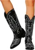 ASKSA Bottes de Cowboy pour Femmes Bottes hautes brodées à Voir les images du produit 2