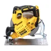 A cordless circular saw is shown against a white background. Produktbild-Vorschau