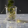 LED Drahtlichterkette 'Dew Drop' - 40 warmweiße LED - silberner Draht - 2m - Batteriebetrieb - Timer Produktbild-Vorschau