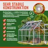 Serre de jardin en aluminium 7,63m³ abri extérieur pour Voir les images du produit 3