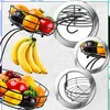 Zweistöckiger Metallkorb für Obst und Gemüse mit Produktbild-Vorschau 4