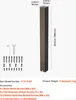 A product image showing a metal post and its accessories, with dimensions and specifications displayed. Voir les images du produit