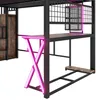 Flieks Etagenbett 140x200cm mit Schreibtisch und LED, Produktbild-Vorschau 6
