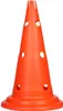 Lot de 2 cônes de signalisation orange, avec trous, 52 cm Voir les images du produit 1