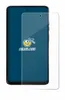 A screen protector is shown placed over a smartphone. Produktbild-Vorschau