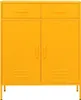 vidaXL Lagerschrank Senfgelb 80x35x101,5 cm Stahl Produktbild-Vorschau 1