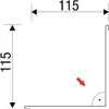 PRECIT Innenecke 90° für Wand Nadelgrün RAL 6020 Shimoco Produktbild-Vorschau 3