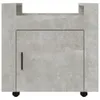 Bürowagen Betongrau 60x45x60 cm Holzwerkstoff Produktbild-Vorschau 6