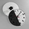 Wanduhr - Rund - Glasuhr - Kugel Schwarzweiß Modern - Produktbild-Vorschau 2