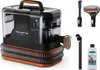 A carpet cleaner and its accessories are displayed against a white background. Voir les images du produit