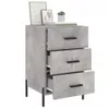 vidaXL Nachttisch Betongrau 40x40x66 cm Holzwerkstoff Produktbild-Vorschau 4