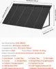 A diagram of a black metal awning with dimensions and a list of included accessories. Anteprima dell’immagine prodotto