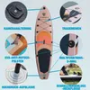 Stand Up Paddle Set 320x80x15 cm Belastbar bis 160kg Produktbild-Vorschau 2