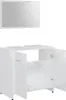 Möbel 3-tlg. Badmöbel-Set Hochglanz-Weiß Holzwerkstoff - Produktbild-Vorschau 6