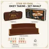 Star 101 Oval Okey Set Dunkel – Spielspaß für Familie & Produktbild-Vorschau 7