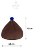 OYOY MINI Corduroy Beanbag M107220 Sitzsack Pouf Chocolate Produktbild-Vorschau 7