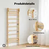 Toboli Sprossenwand in Holzoptik 195 cm, Sproßenwand bis Produktbild-Vorschau 5