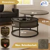 Couchtisch SWING Grau mit verstellbarer Tischplatte & Produktbild-Vorschau 4