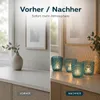 Teelichthalter Marilu Glas lackiert türkis H.7 cm Ø.7 cm Produktbild-Vorschau 8