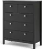 CALICOSY - Commode 5 tiroirs noir mat H98,9 cm - BARCELONE Voir les images du produit 14