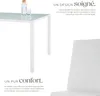 Ensemble table et 4 chaises BERLIN en acier - blanc Voir les images du produit 3