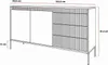Zweitürige Kommode YASUMI 153 2D3S Schwarz  mit schubladen Produktbild-Vorschau 6