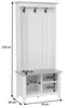 Garderobe MCW-P28, Standgarderobe Schuhregal Sitzbank, 3 Produktbild-Vorschau 11
