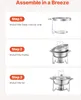 SucceBuy 5 Qt 2er-Pack rundes Chafing Dish Buffet-Set – Produktbild-Vorschau 5