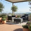 Set Tavolino e 2 Poltrone da Giardino Effetto Rattan Keter Anteprima dell’immagine prodotto 4
