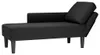 vidaXL Chaiselongue mit Kissen und Rechter Armlehne Schwarz Produktbild-Vorschau 7