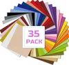 35 feuillesPolyuréthaneHeat Transfer Vinyl 12x12in, film Voir les images du produit 1