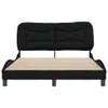 CLORIS Bettgestell mit Kopfteil Schwarz 120x200 cm Stoff Produktbild-Vorschau 4