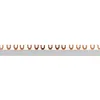 A row of copper connectors mounted on a gray bar, against a white background. Produktbild-Vorschau