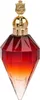 A perfume bottle with a diamond-like shape and a gradient of red to orange liquid inside, topped with a gold crown-like cap. Anteprima dell’immagine prodotto