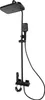 A black shower system is displayed against a white background. Náhled obrázku produktu