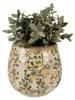 Clayre & Eef Blumentopf Ø 18x17 cm Beige Gelb Keramik Produktbild-Vorschau 2