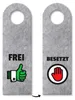 Frei und Besetzt Türhänger in Grau mit grünen und roten Produktbild-Vorschau 1