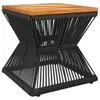The Living Store Couchtisch mit Drahtgestell Schwarz Produktbild-Vorschau 3
