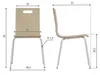 Chaise de conférence fixe WERDI A, dossier et assise en Voir les images du produit 5