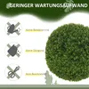 HOMCOM 2er Set künstliche Buchsbaumkugel 40 cm Kunstpflanze Produktbild-Vorschau 6