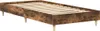 vidaXL Rám postele bez matrace kouřový dub 90x200 cm Náhled obrázku produktu 4