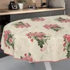 Tischdecke Shabby Chic Postkarte Rosen Beige Oval 200x140cm Produktbild-Vorschau 2