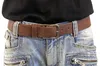 Ledergürtel Büffelleder mit Altsilberschließe  4 cm Vintage Produktbild-Vorschau 2