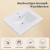 Abrihome 60cm Keramik Waschtisch mit Unterschrank, Produktbild-Vorschau 5